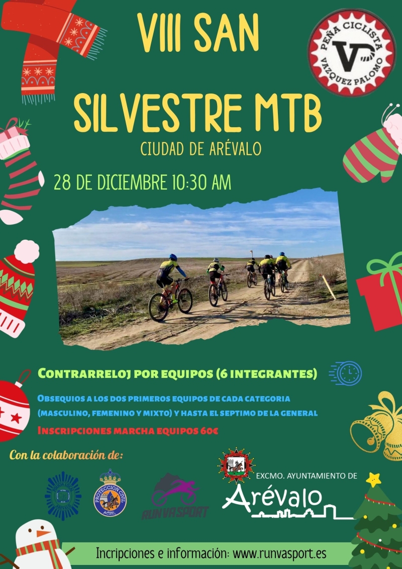 VIII SAN SILVESTRE CIUDAD DE AREVALO MTB - Inscríbete