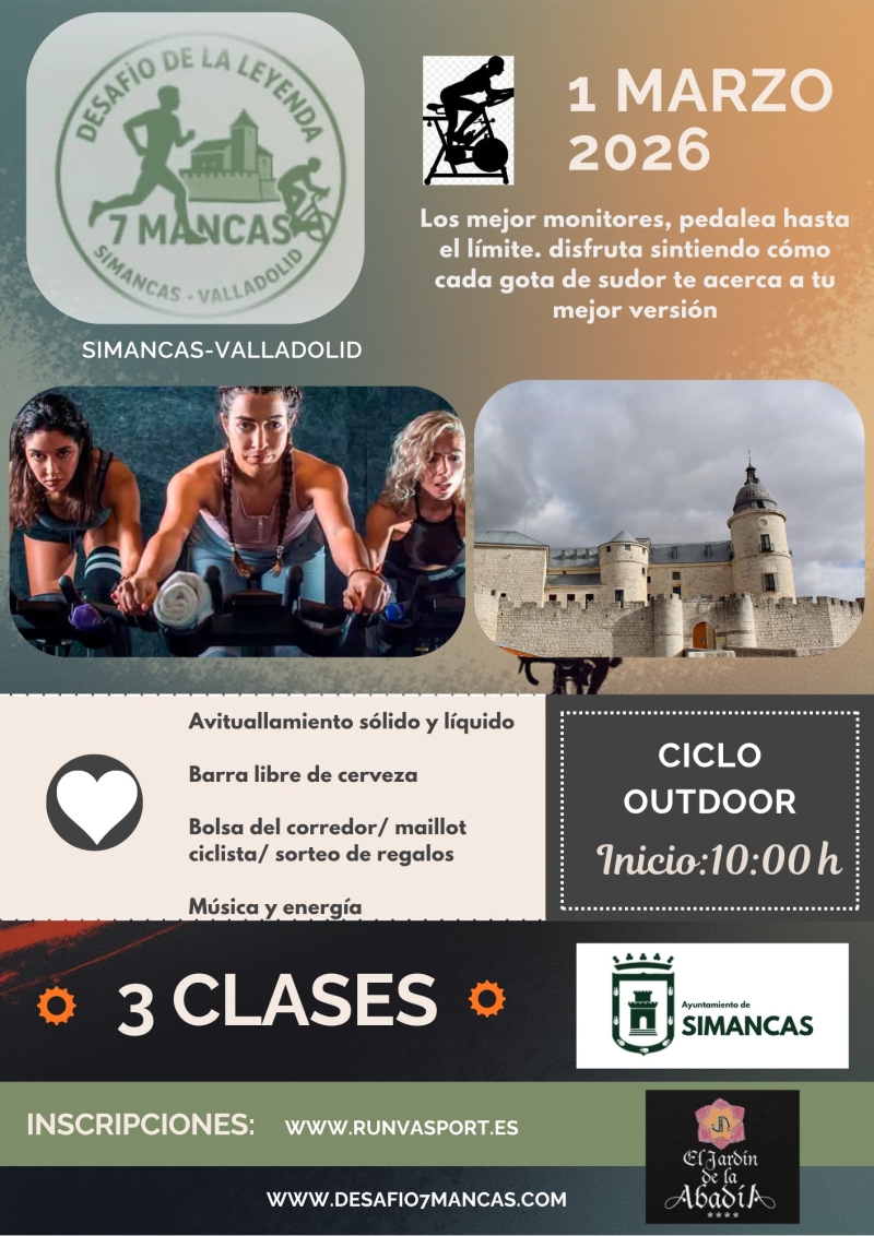 DESAFÍO DE LA LEYENDA 7 MANCAS - CICLO OUTDOOR - Inscríbete