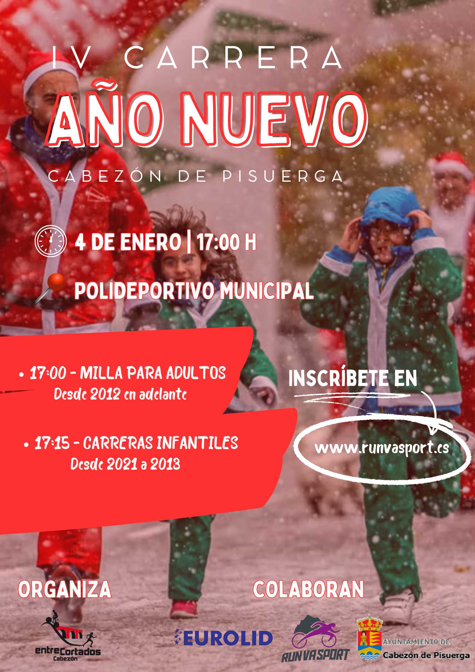 IV CARRERA AÑO NUEVO - CABEZÓN DE PISUERGA - Inscríbete