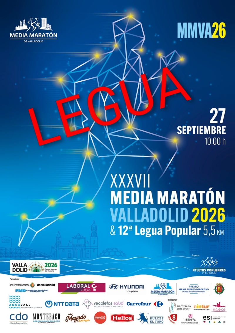 XII LEGUA POPULAR CIUDAD DE VALLADOLID - Inscríbete