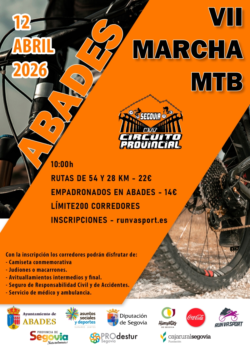 VII MARCHA MTB ABADES - Inscríbete