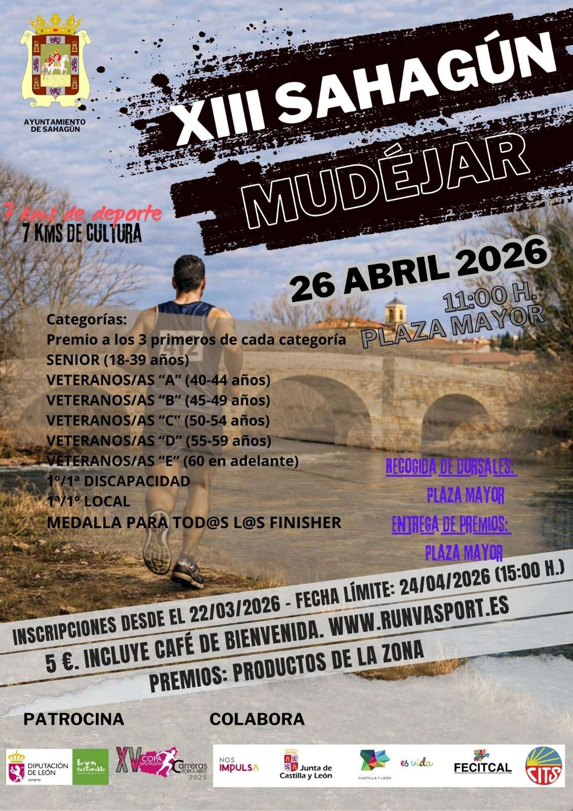 XIII CARRERA POPULAR SAHAGÚN MUDEJAR - Inscríbete