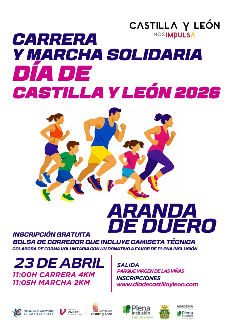 ARANDA DE DUERO_CARRERA Y MARCHA DÍA DE CASTILLA Y LEÓN - Inscríbete