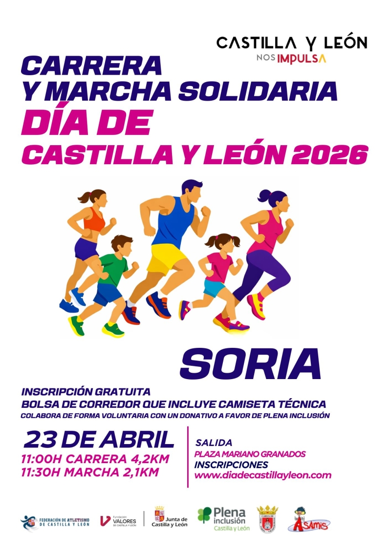 SORIA_CARRERA Y MARCHA DÍA DE CASTILLA Y LEÓN - Inscríbete