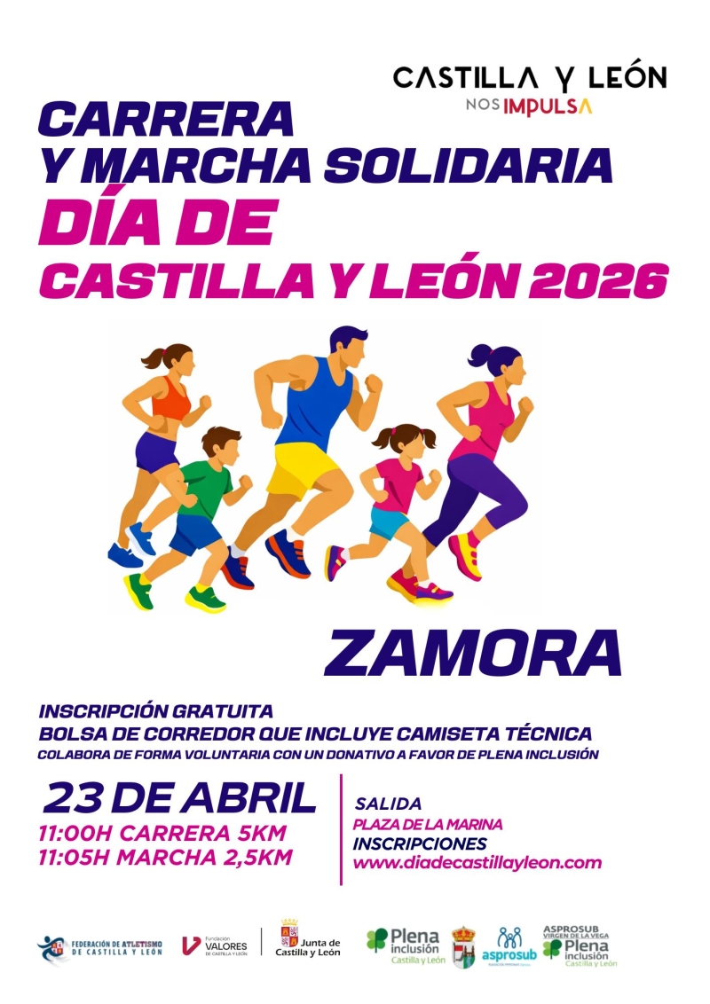 ZAMORA_CARRERA Y MARCHA DÍA DE CASTILLA Y LEÓN - Inscríbete