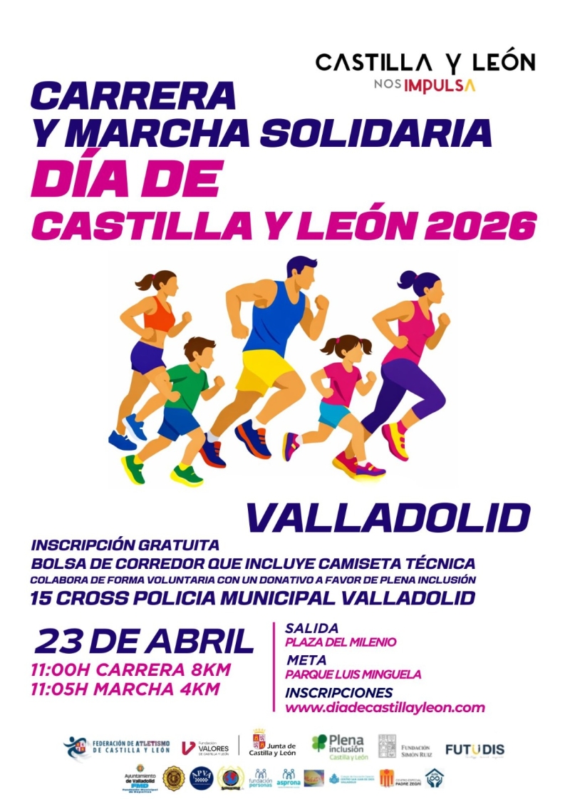 VALLADOLID_CARRERA Y CROSS DE LA POLICÍA DÍA DE CASTILLA Y LEÓN - Inscríbete