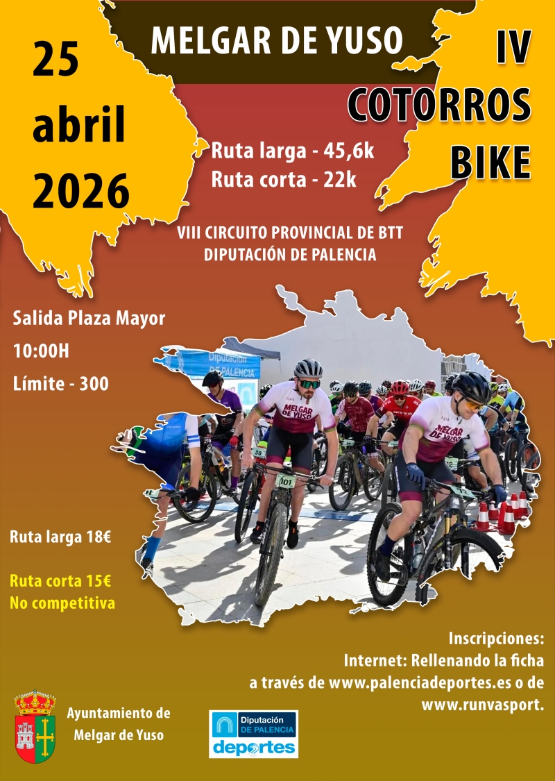 IV COTORROS BIKE  MELGAR DE YUSO  - Inscríbete