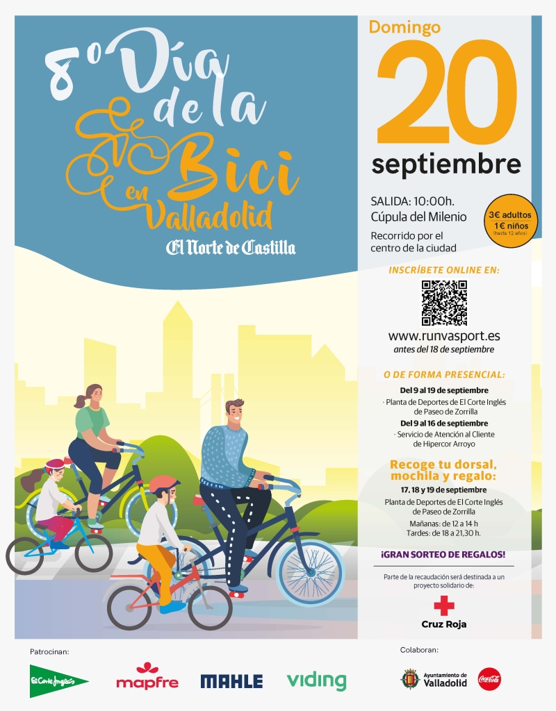 8º DIA DE LA BICI EN VALLADOLID - Inscríbete