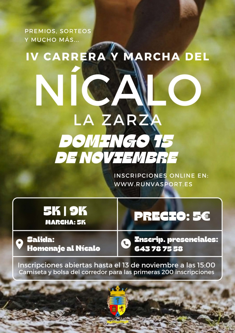 CARRERA Y MARCHA DEL NÍCALO  - Inscríbete