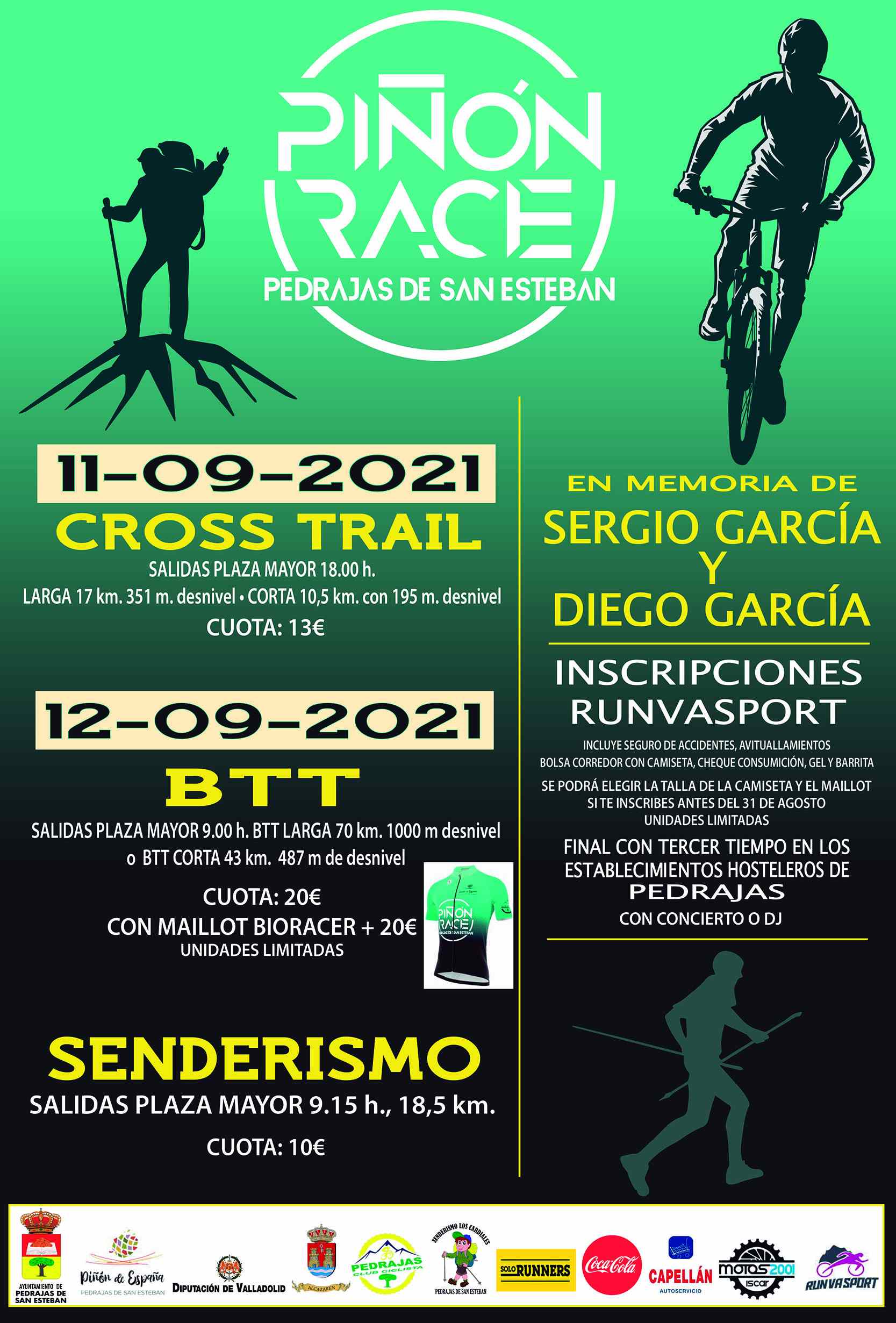 PIÑON RACE EN MEMORIA DE SERGIO Y DIEGO GARCÍA  - Inscríbete PIÑON RACE EN MEMORIA DE SERGIO Y DIEGO GARCÍA  - Inscríbete