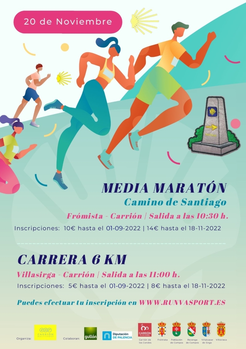 MEDIA MARATÓN CAMINO DE SANTIAGO-CARRIÓN DE LOS CONDES - Inscríbete