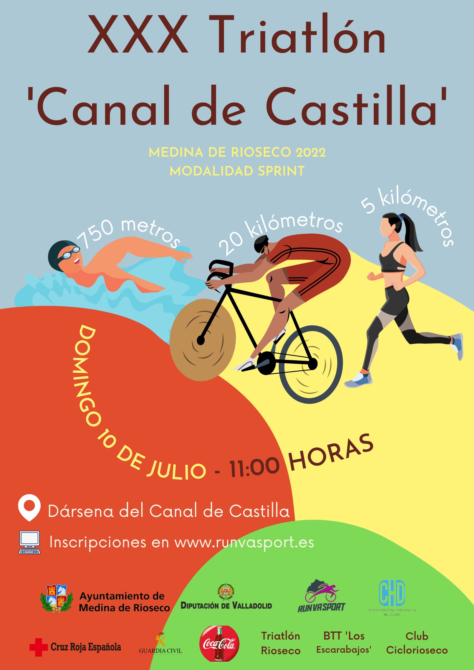 3 TRIATLON CANAL DE CASTILLA - Inscríbete