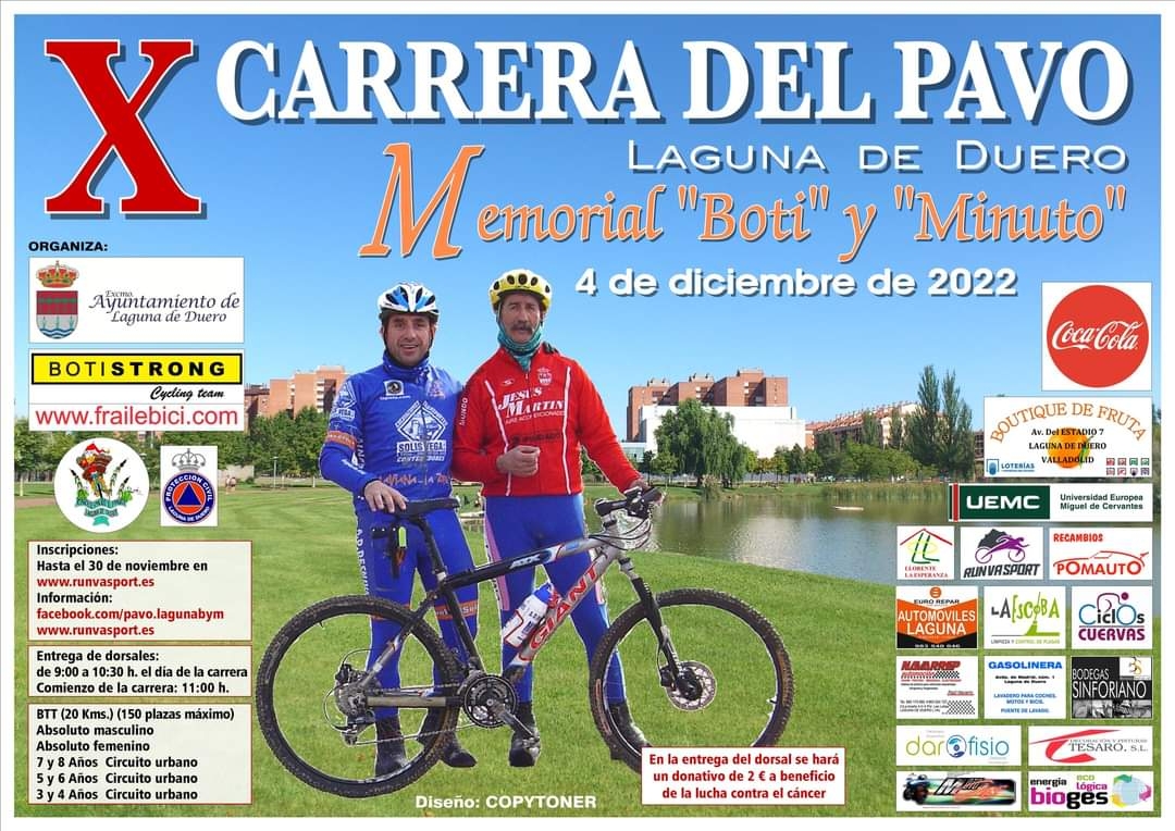 X CARRERA DEL PAVO MEMORIAL BOTI Y MINUTO - Inscríbete