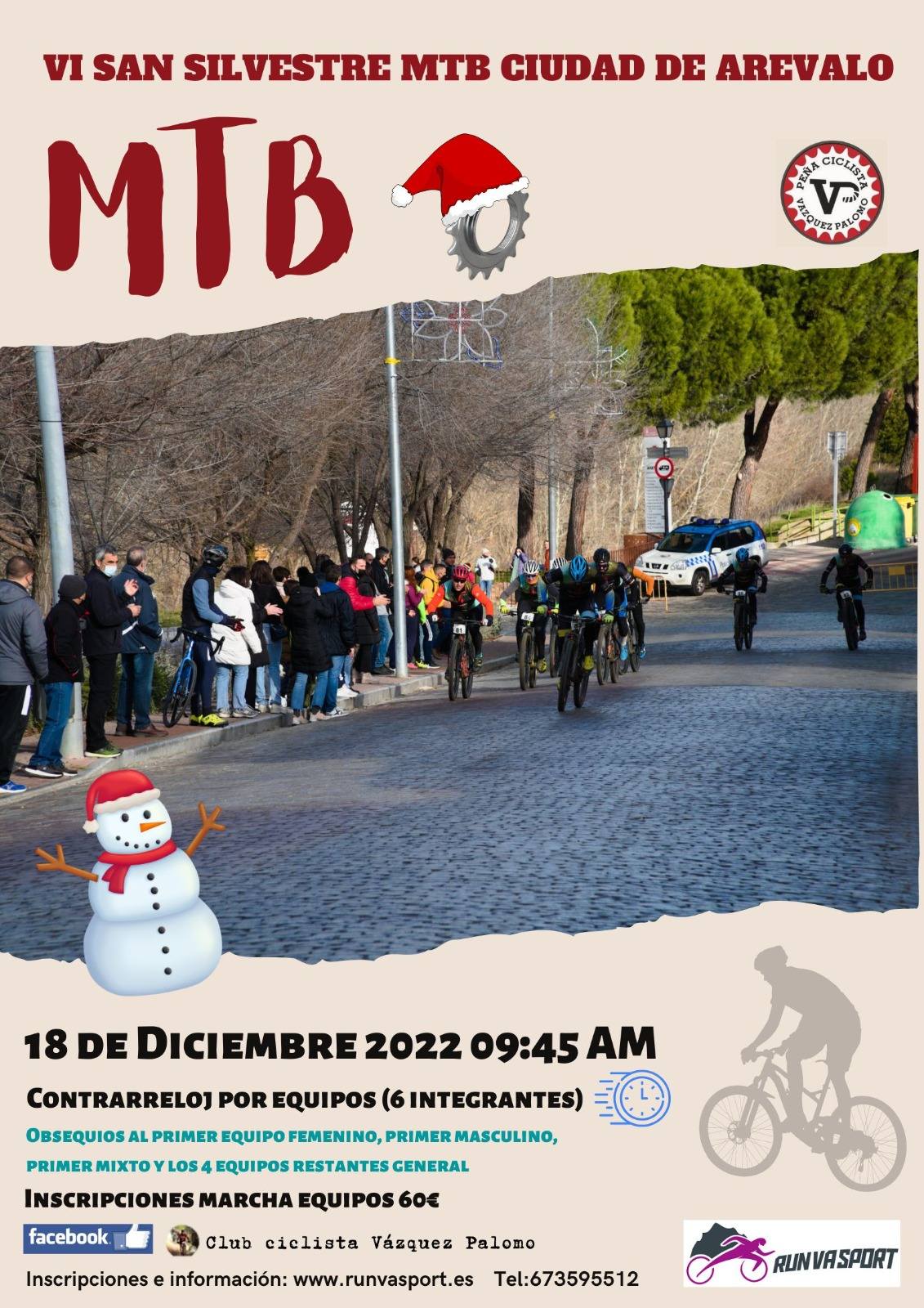 VI SAN SILVESTRE CIUDAD DE AREVALO MTB - Inscríbete