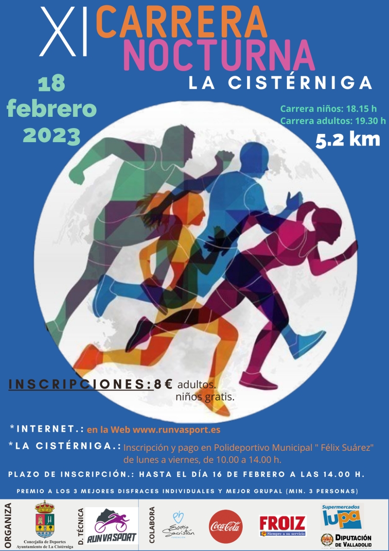 11ª CARRERA POPULAR NOCTURNA LA CISTÉRNIGA - Inscríbete