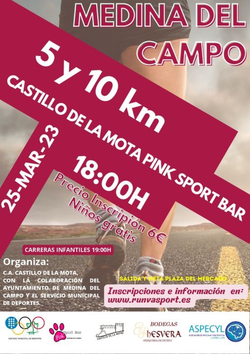 5 Y 10 KM MEDINA DEL CAMPO CASTILLO DE LA MOTA - Inscríbete