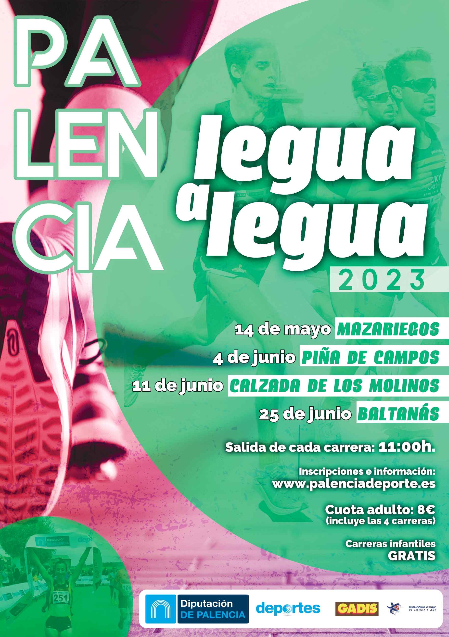 CALZADA DE LOS MOLINOS PALENCIA LEGUA A LEGUA 2023 - Inscríbete