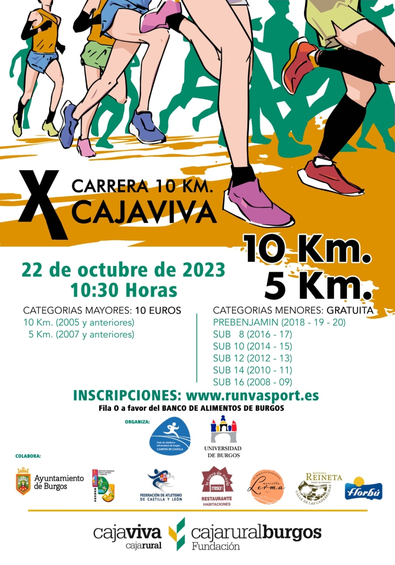 X CARRERA 10 KM CAJAVIVA - Inscríbete