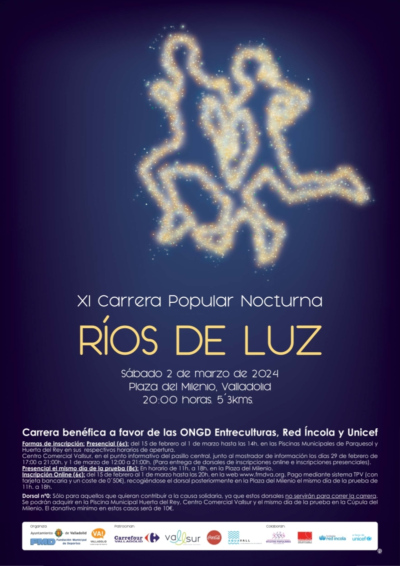 XI CARRERA POPULAR NOCTURNA RIOS DE LUZ - Inscríbete
