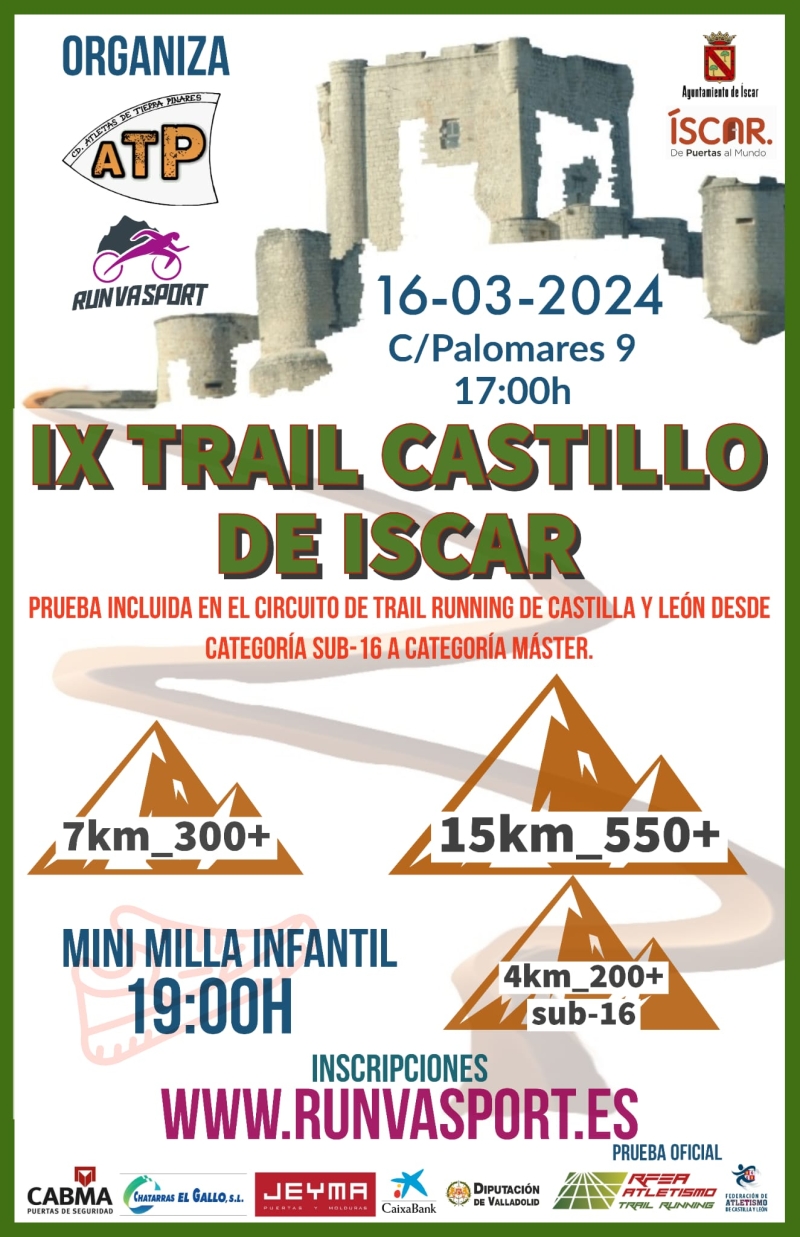 IX TRAIL CASTILLO DE ISCAR - Inscríbete IX TRAIL CASTILLO DE ISCAR - Inscríbete