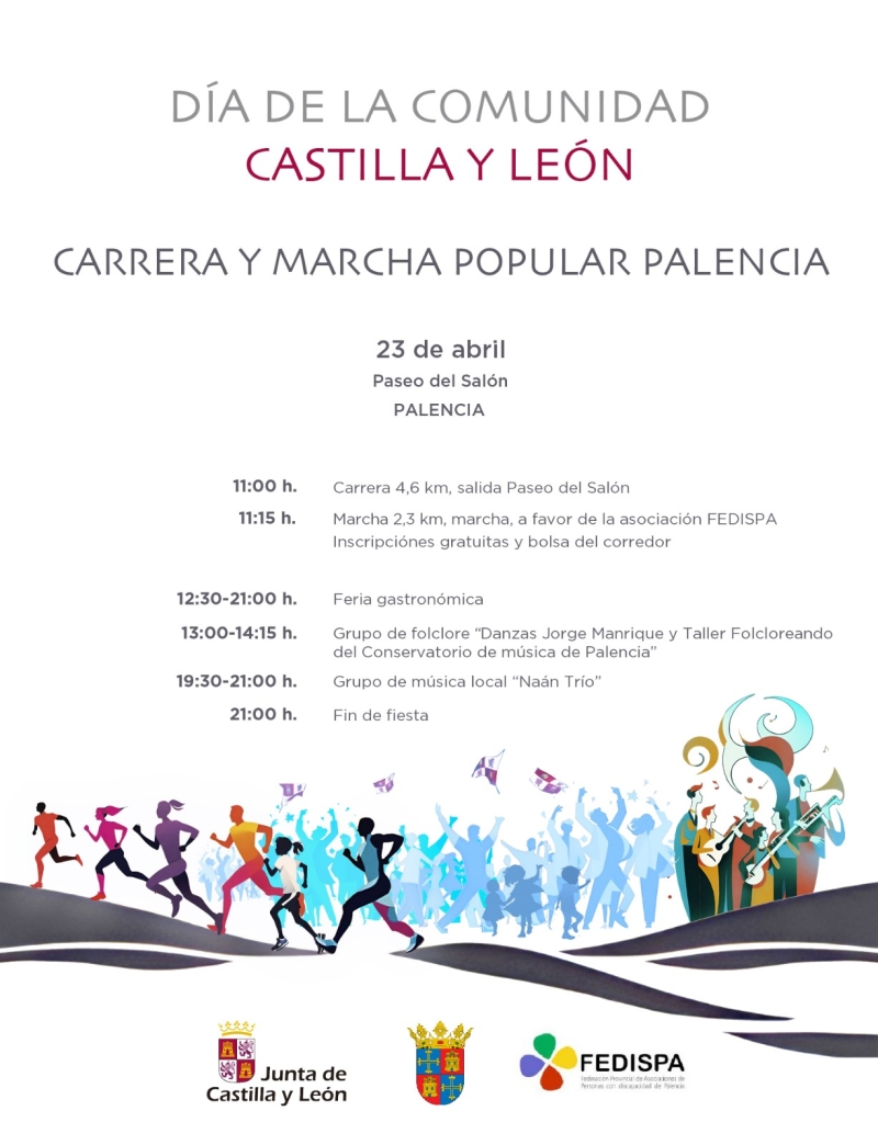 CARRERA Y MARCHA DÍA DE LA COMUNIDAD PALENCIA - Inscríbete CARRERA Y MARCHA DÍA DE LA COMUNIDAD PALENCIA - Inscríbete