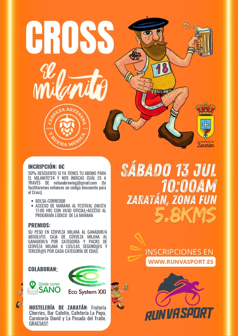 3º CROSS MILANITO - Inscríbete 3º CROSS MILANITO - Inscríbete