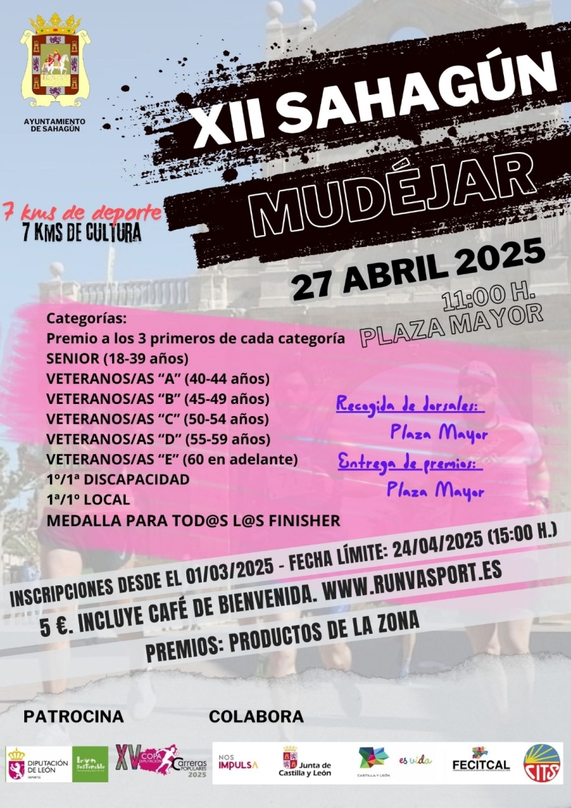 XII CARRERA POPULAR SAHAGÚN MUDEJAR - Inscríbete XII CARRERA POPULAR SAHAGÚN MUDEJAR - Inscríbete