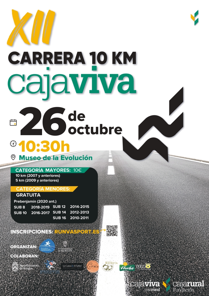 XII CARRERA 10 KM CAJAVIVA - Inscríbete XII CARRERA 10 KM CAJAVIVA - Inscríbete