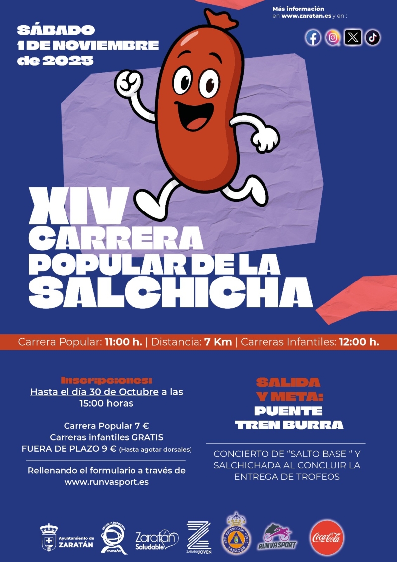 14ª CARRERA POPULAR DE LA SALCHICA - Inscríbete 14ª CARRERA POPULAR DE LA SALCHICA - Inscríbete