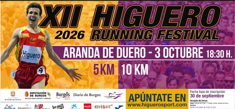 Cartel de XII Higuero Running Festival 2026
