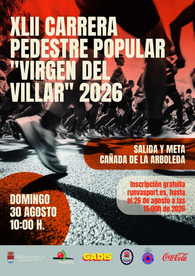 Cartel de XLII Carrera Popular Pedestre Virgen del Villar