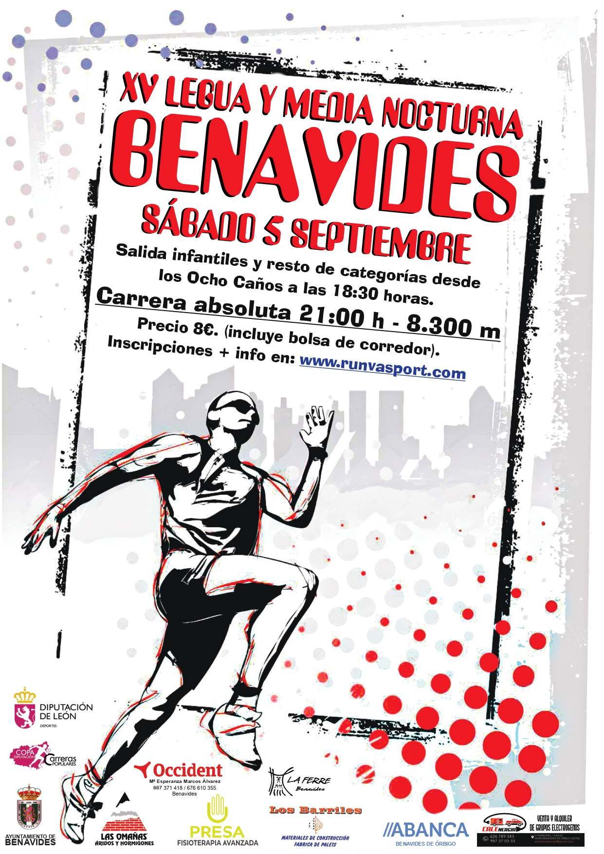 Cartel de XV Legua Nocturna Benavides de Órbigo