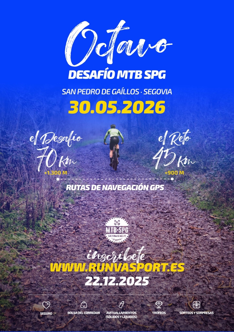 Cartel del evento VIII MTB SPG -SAN PEDRO DE GAÍLLOS