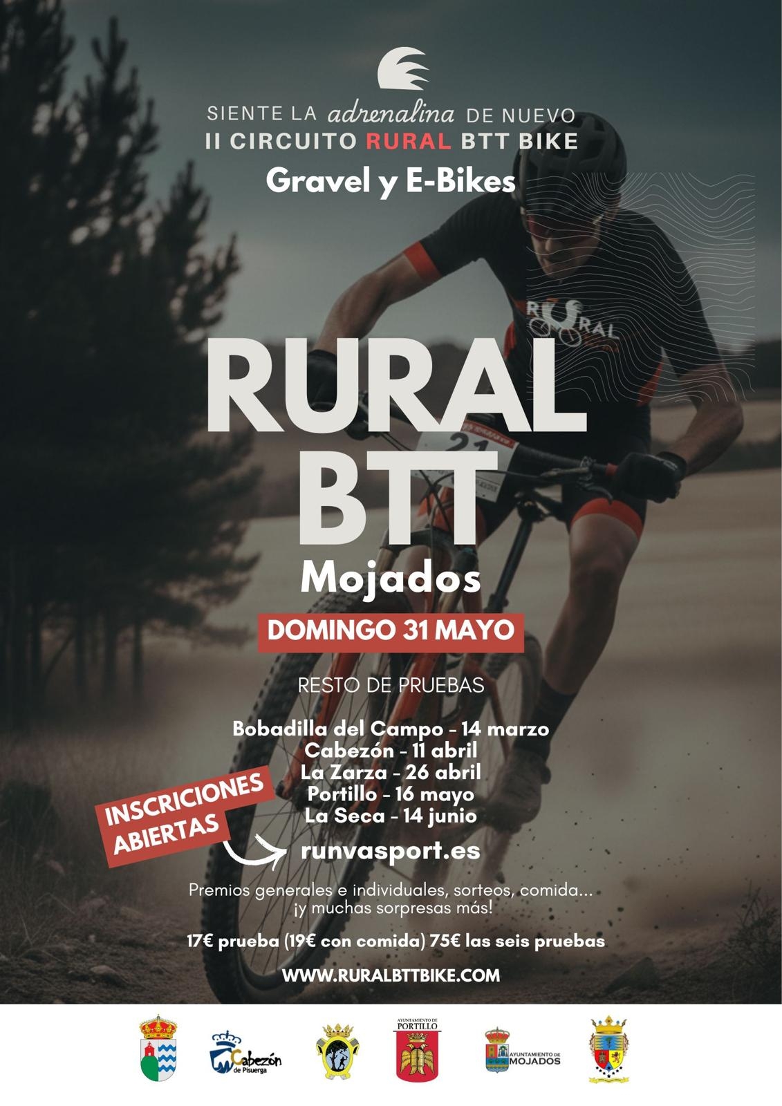 Cartel del evento II MARCHA BTT MOJADOS - II CIRCUITO RURAL BIKE