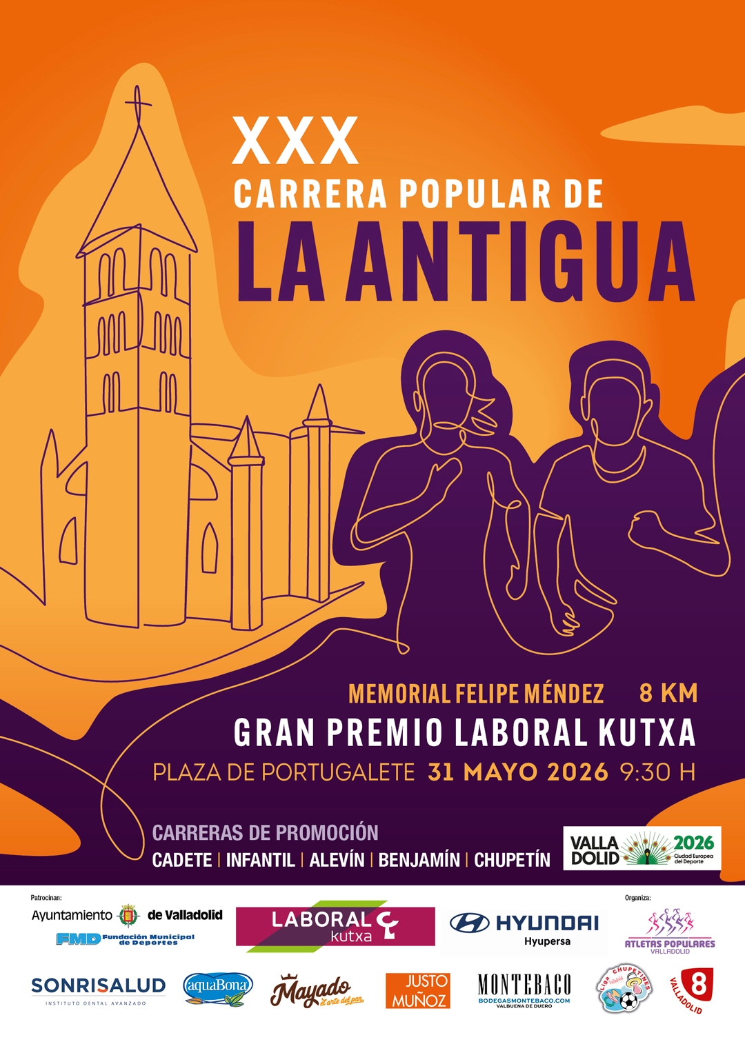 Cartel del evento XXX CARRERA POPULAR DE LA ANTIGUA