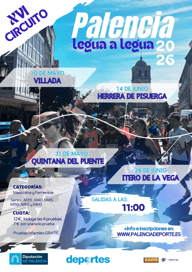 Cartel del evento QUINTANA DEL PUENTE_PALENCIA LEGUA A LEGUA 2026