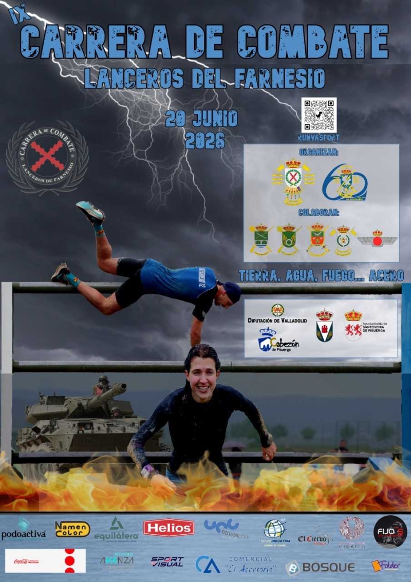 Cartel del evento IX CARRERA DE COMBATE 2026