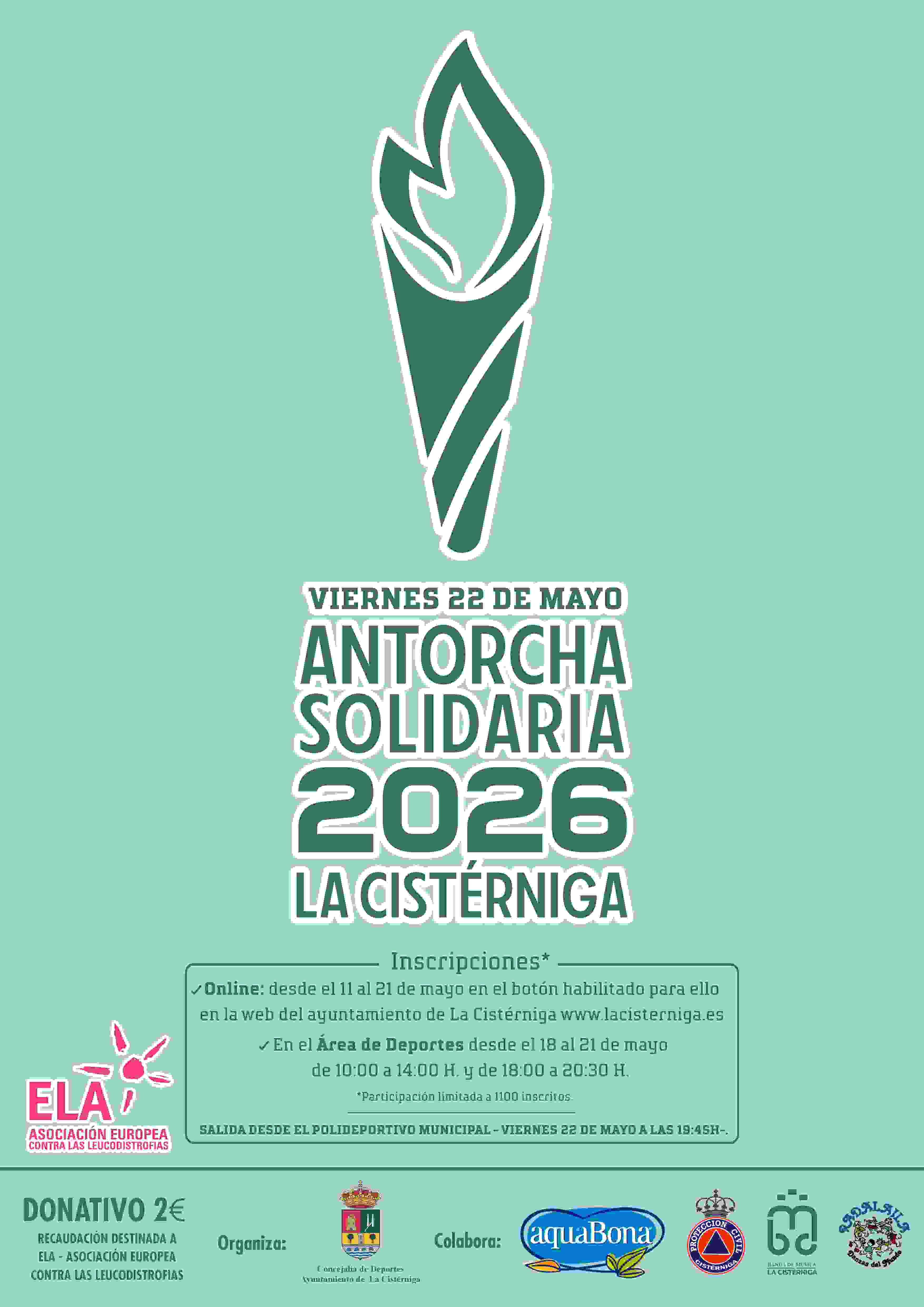 Cartel del evento ANTORCHA SOLIDARIA 2026 