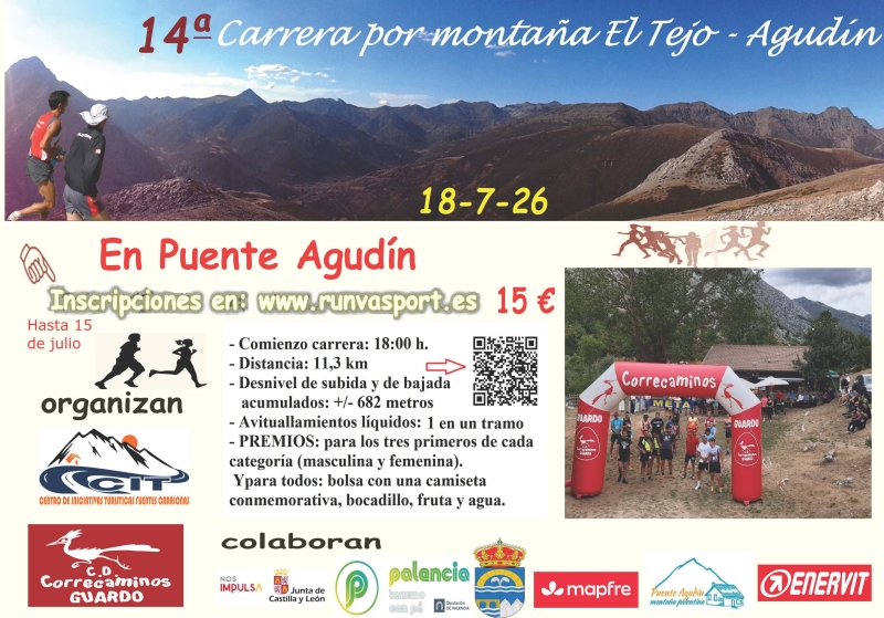 Cartel del evento 14ª CARRERA POR MONTAÑA TRAIL EL TEJO 