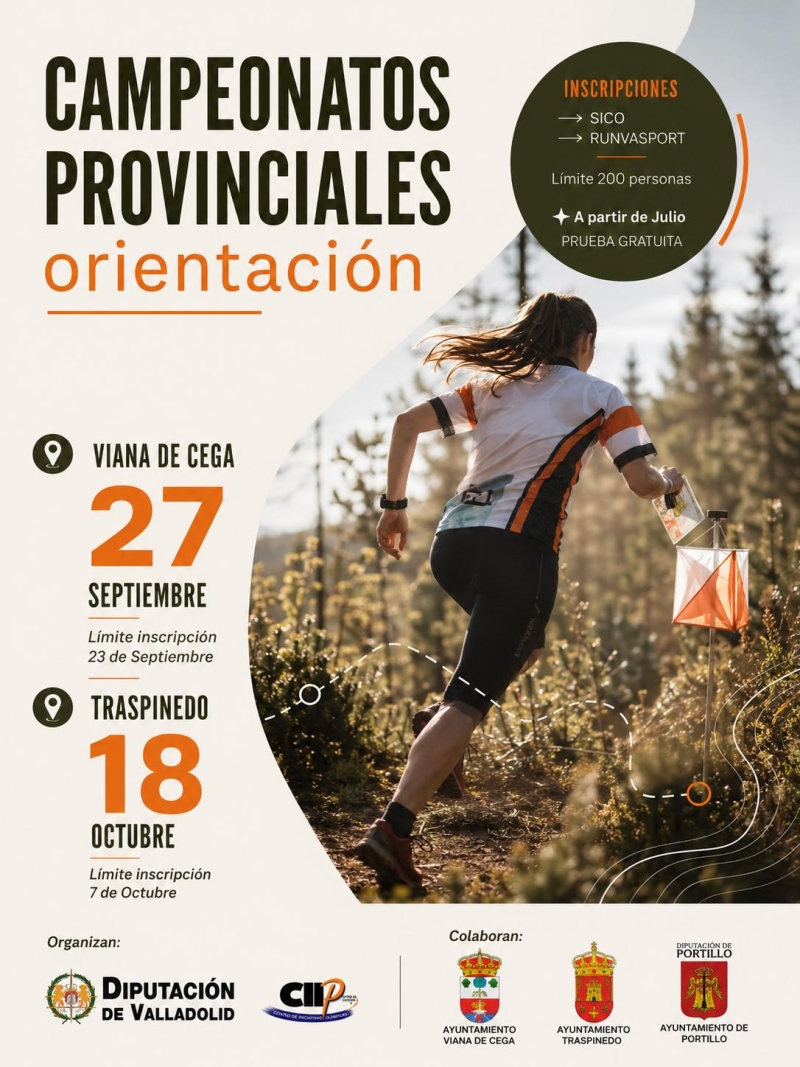 Cartel del evento CAMPEONATO PROVINCIAL DE ORIENTACIÓN 2026_TRASPINEDO