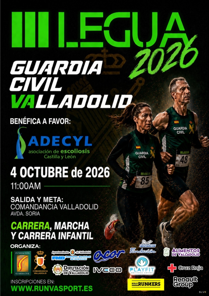 Cartel del evento III LEGUA DE LA GUARDIA CIVIL DE VALLADOLID