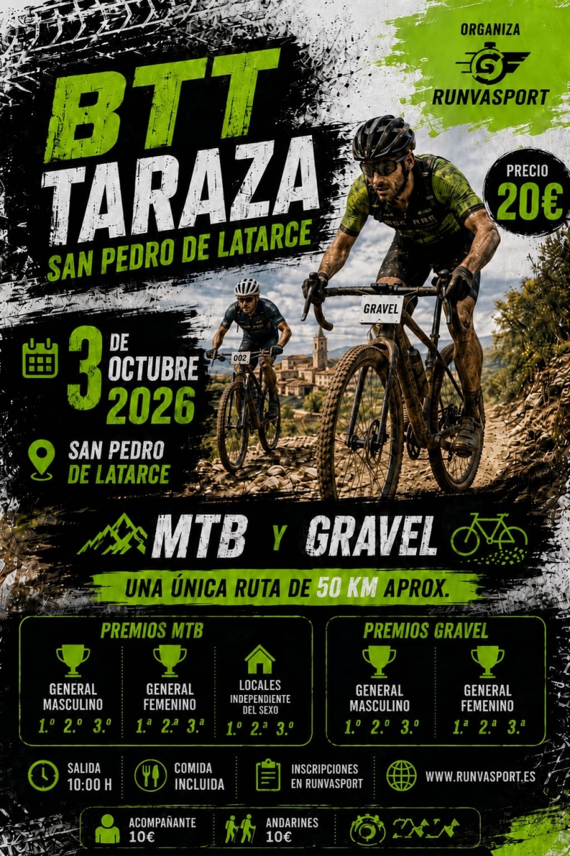 Cartel del evento III MARCHA BTT TARAZA