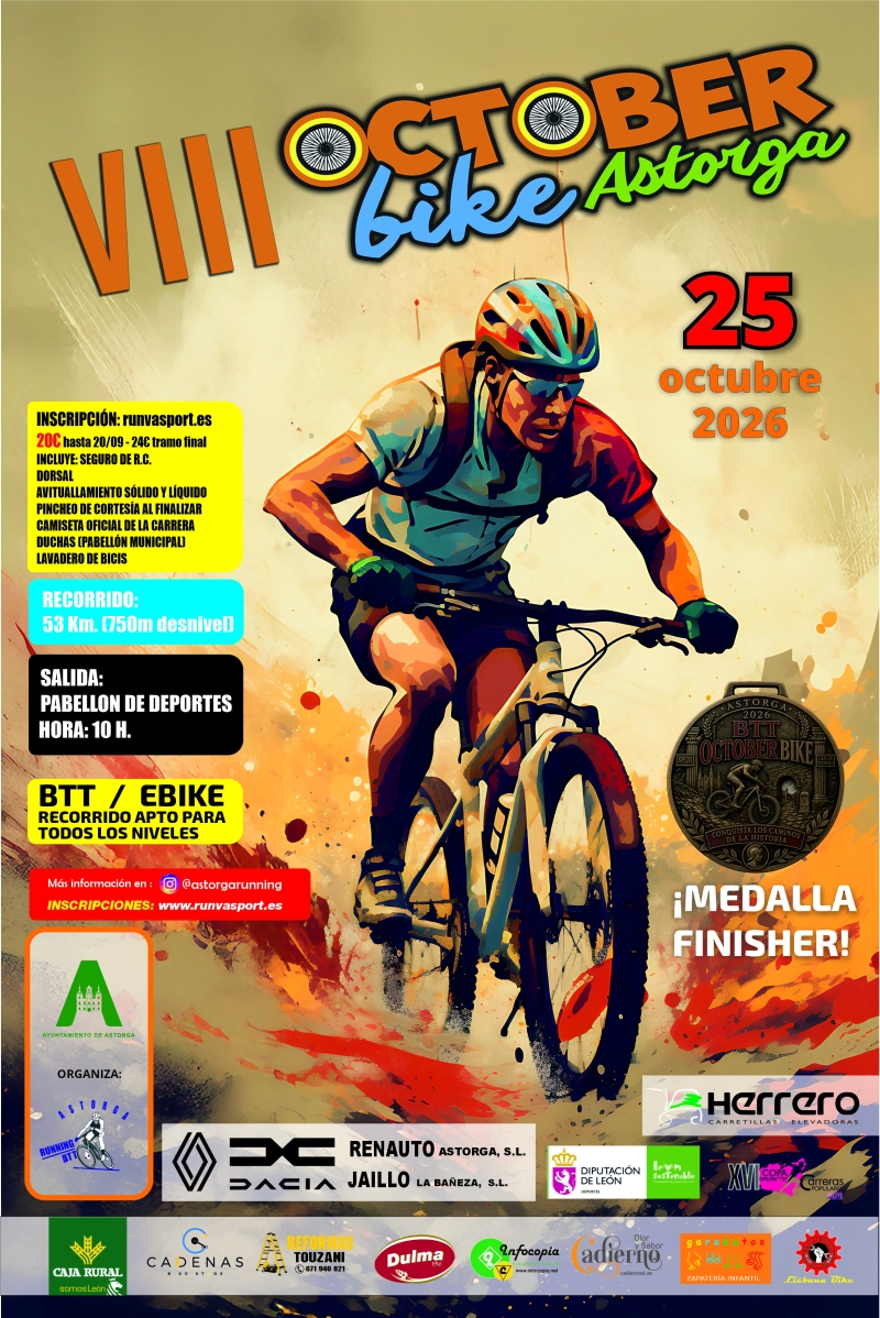 Cartel del evento VIII OCTOBER BIKE