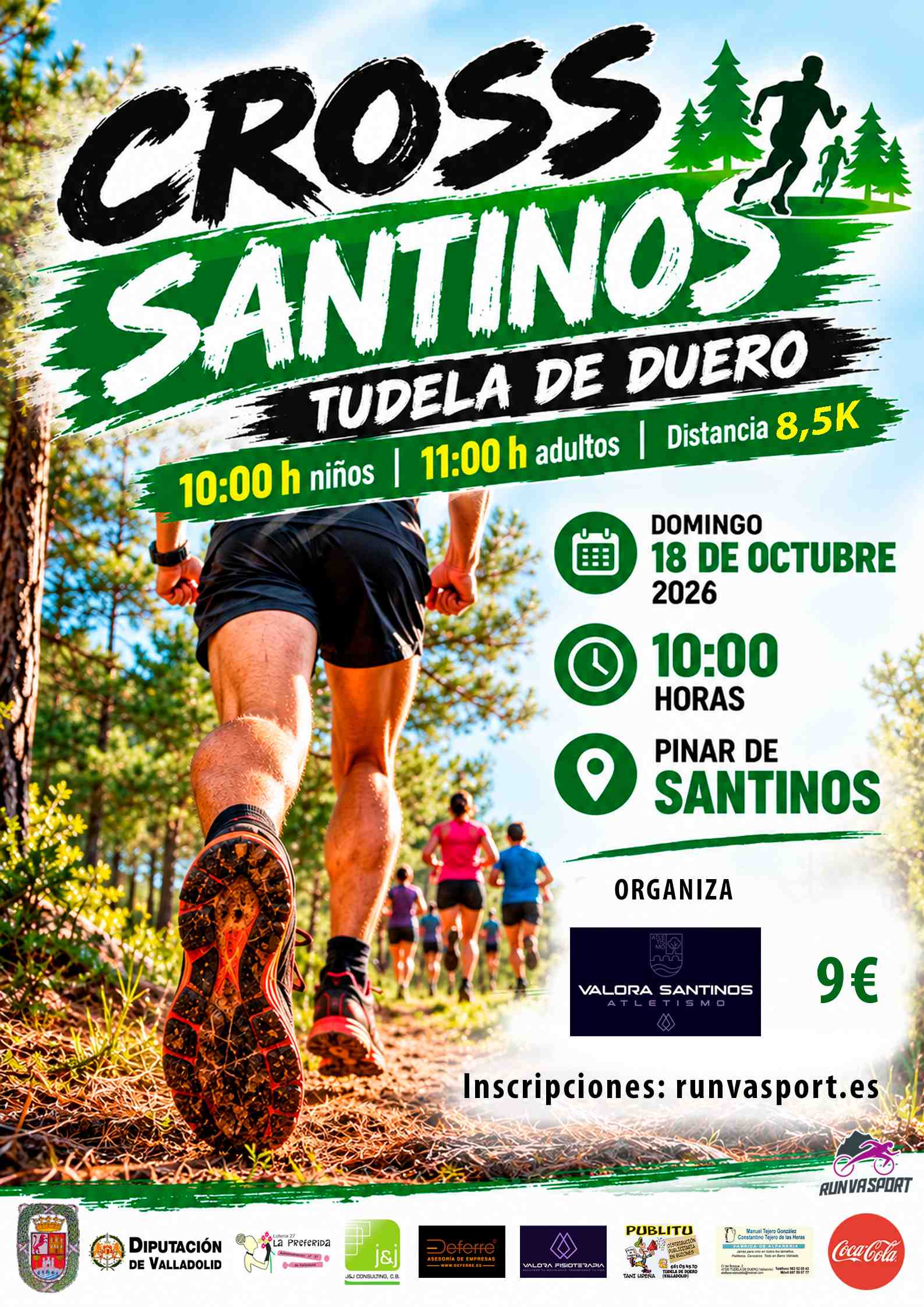 Cartel del evento XII CROSS TUDELA DE DUERO MEMORIAL DANIEL GONZÁLEZ DE LUCAS