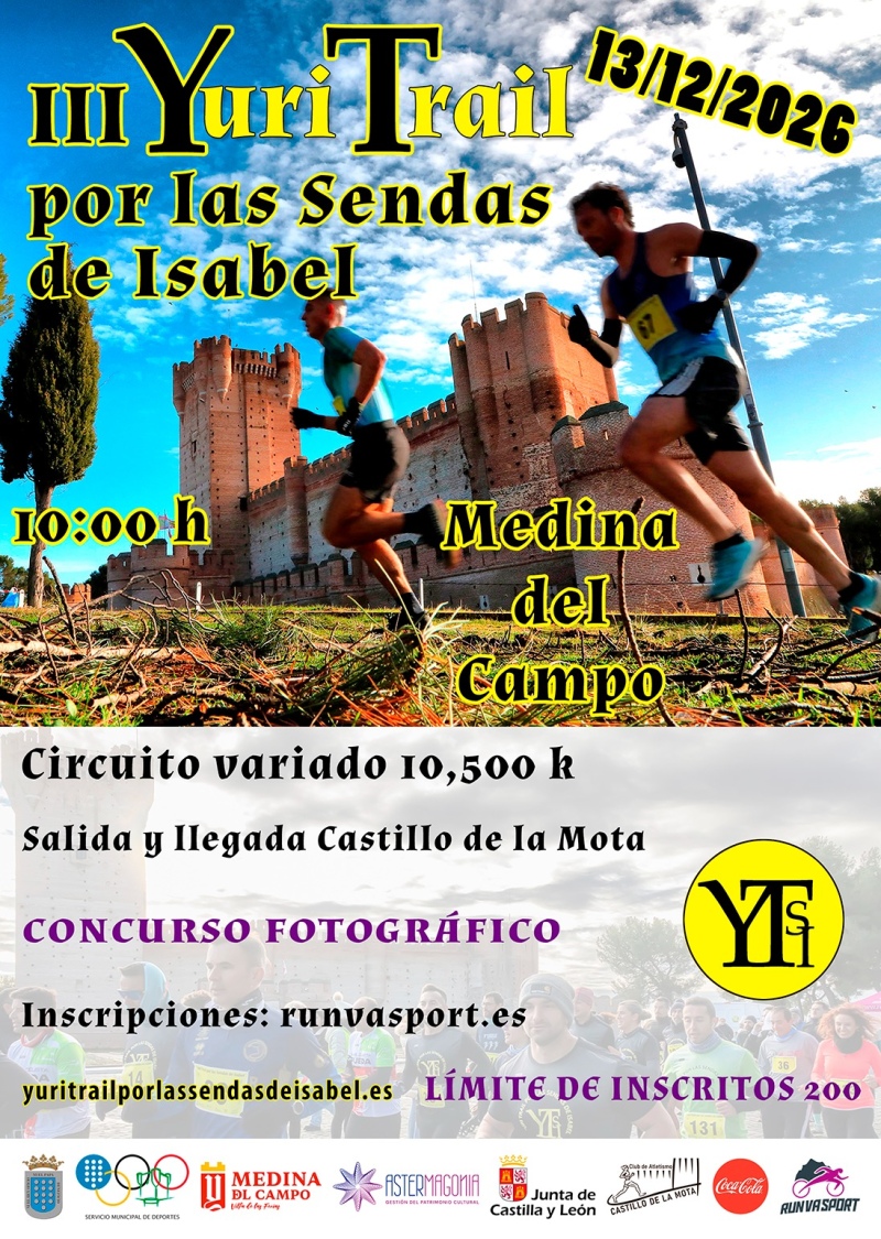 Cartel del evento III YURI TRAIL POR LAS SENDAS DE ISABEL