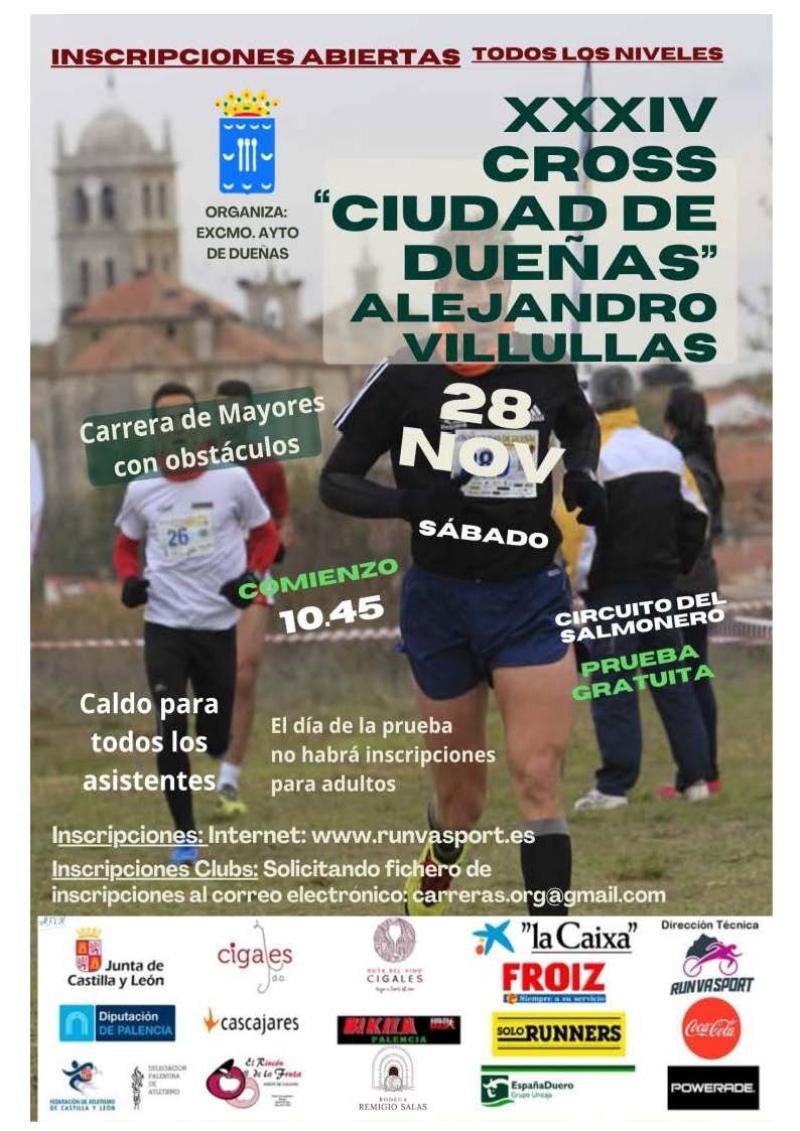 Cartel del evento XXXIV CROSS CIUDAD DE DUEÑAS